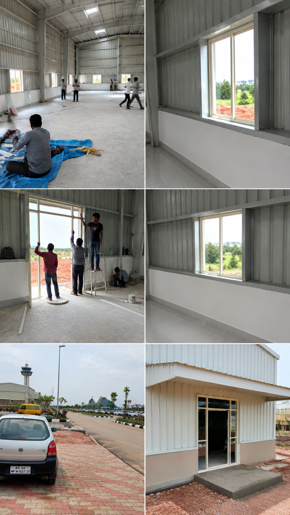 BIAL Airport, Bengaluru — Aluminium glazing fabrication and installation across the hall and entrance facade